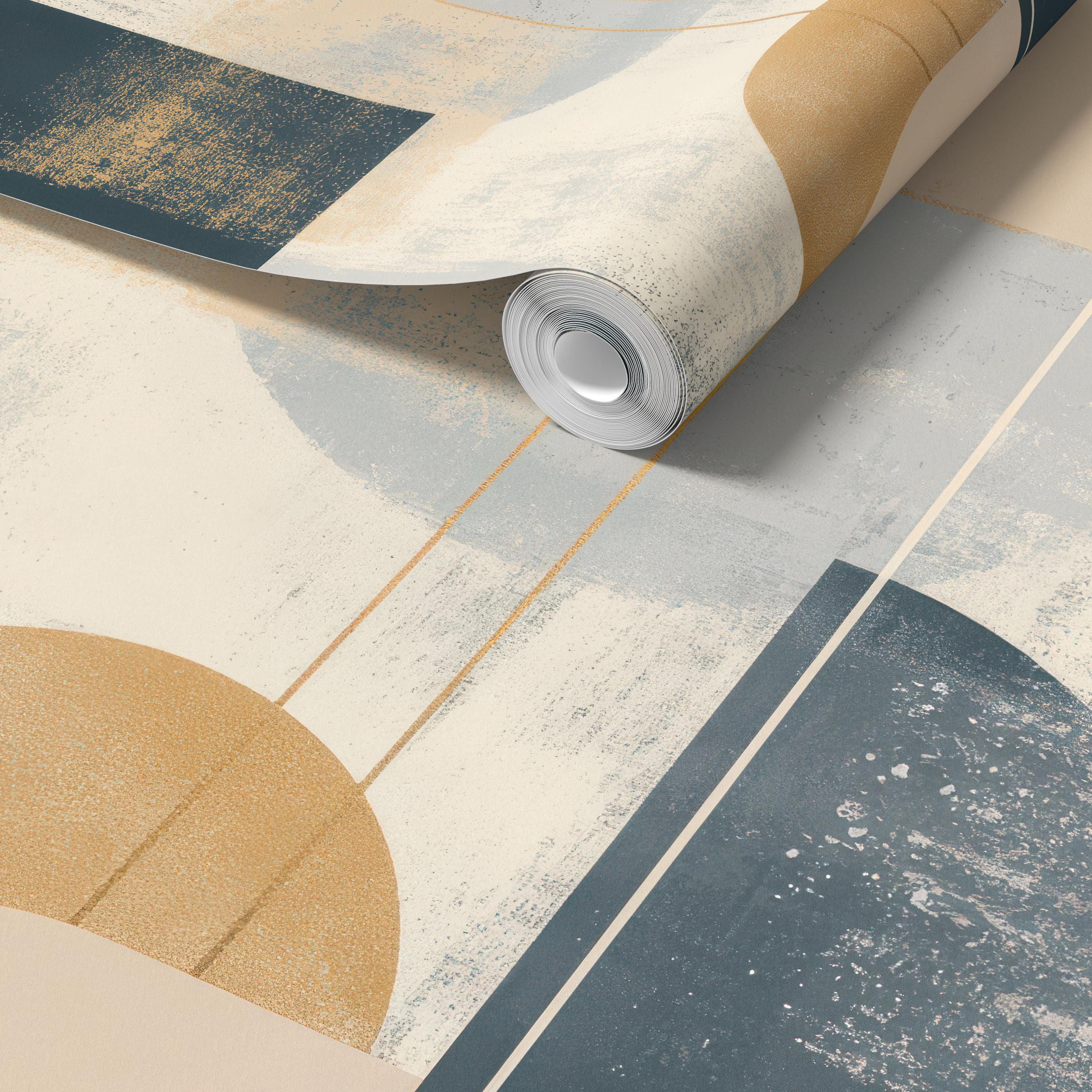 Modern Scandinavian Geometric Wallpaper