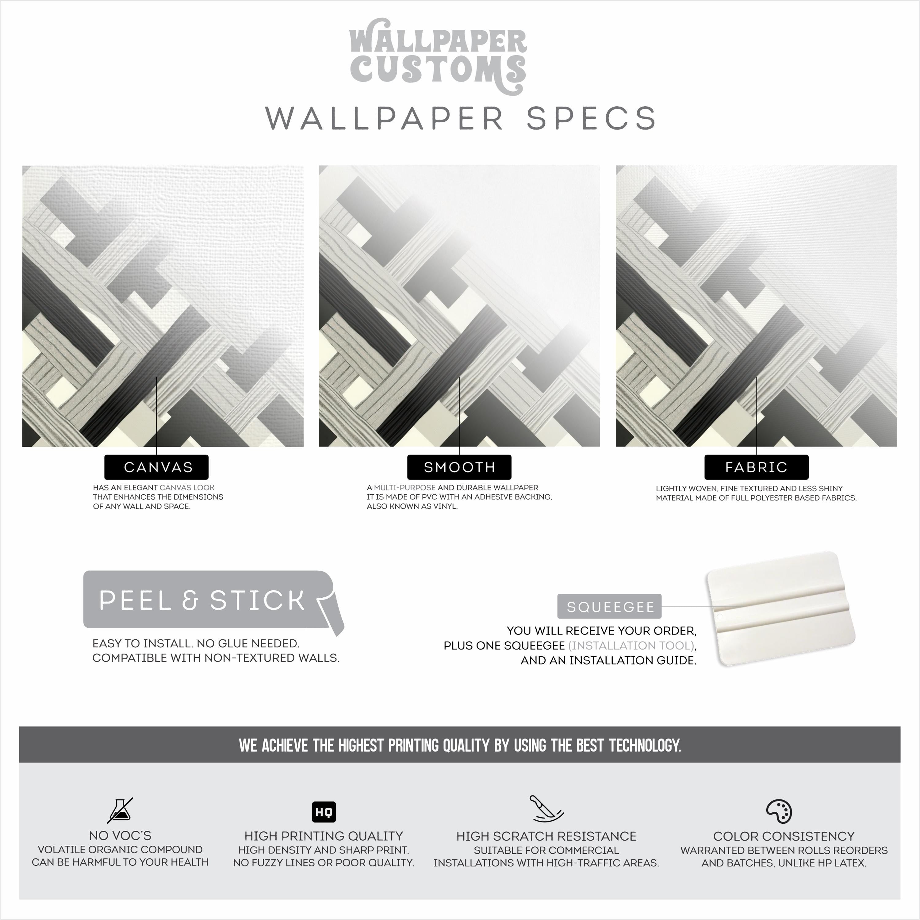 Modern Interwoven Pattern Wallpaper