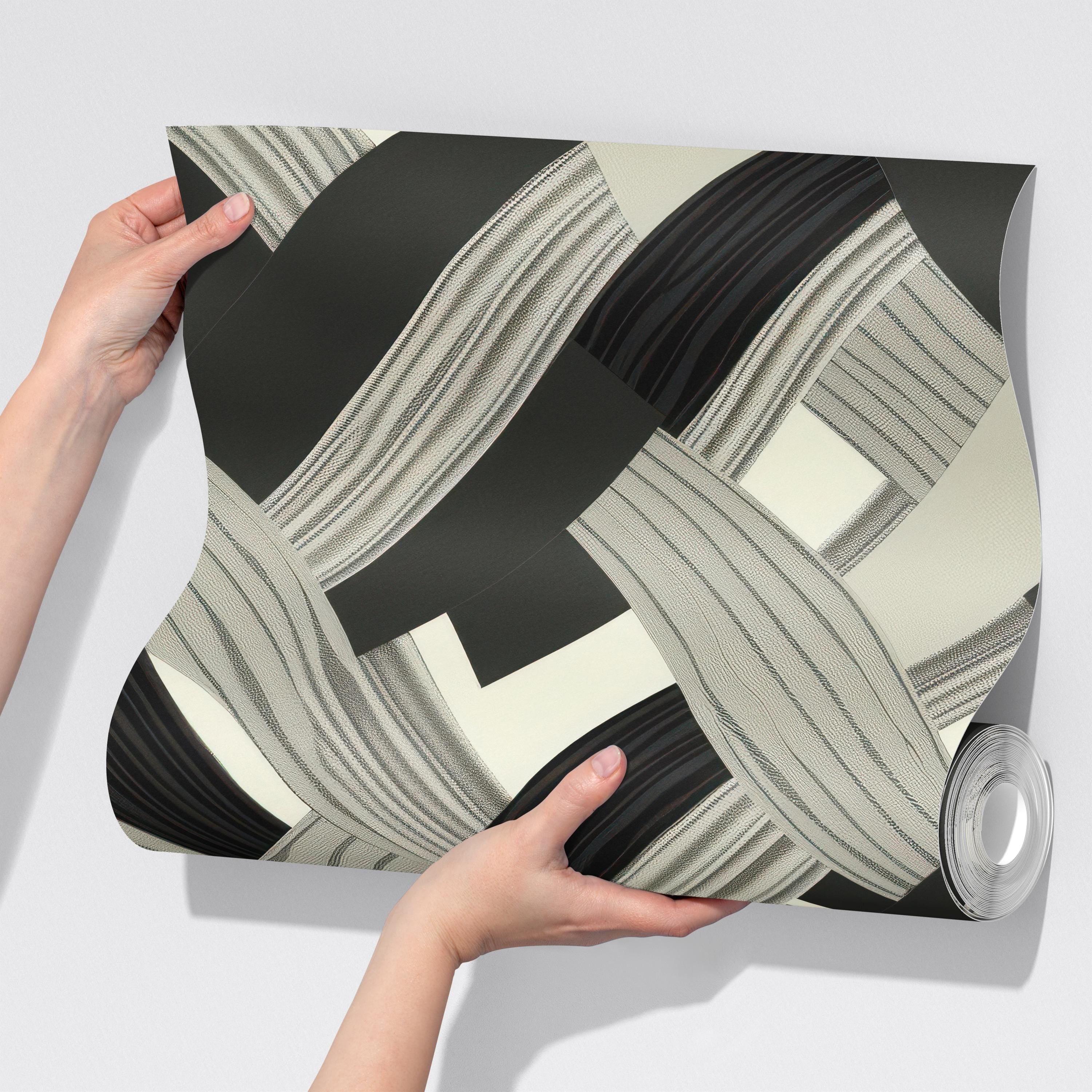 Modern Interwoven Pattern Wallpaper