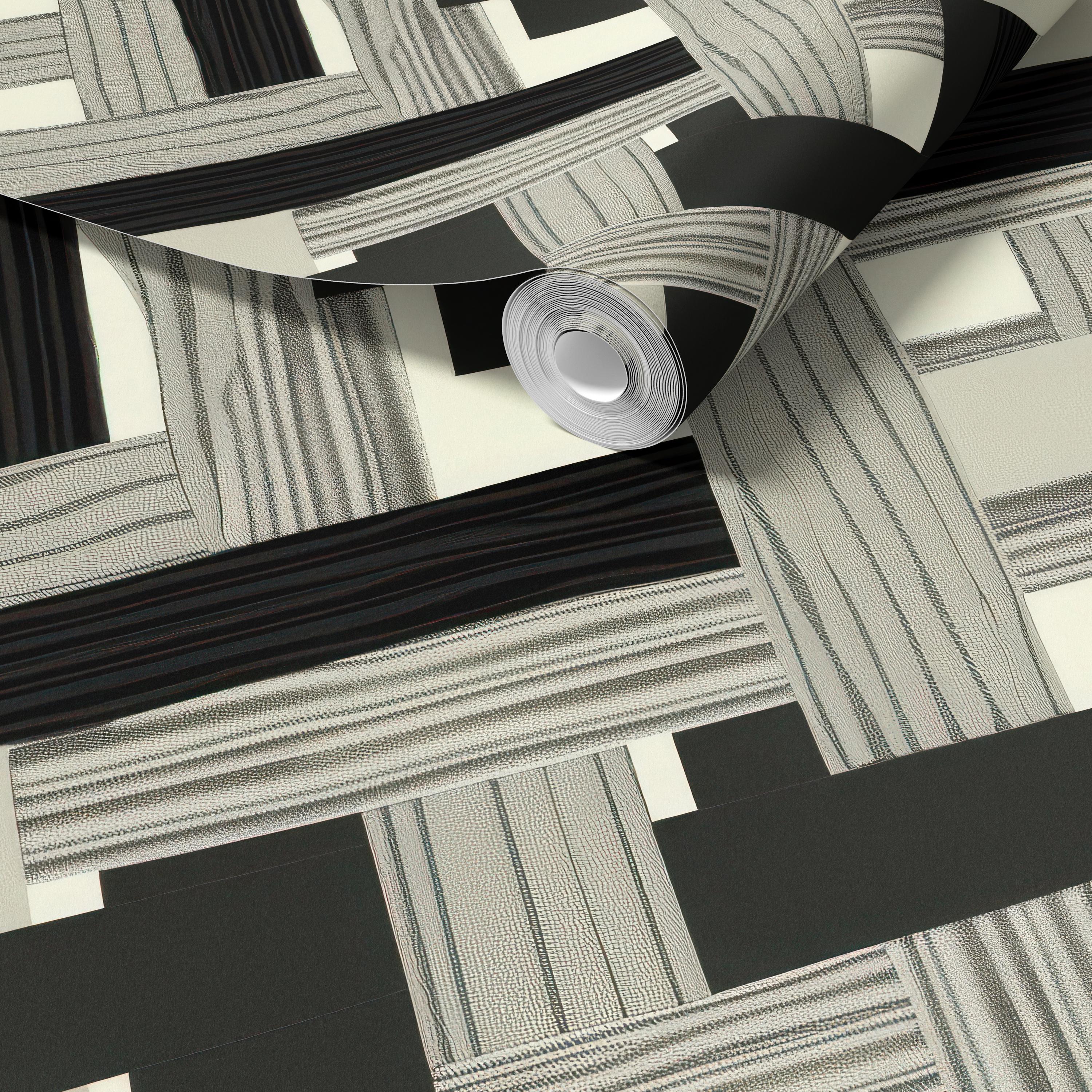Modern Interwoven Pattern Wallpaper