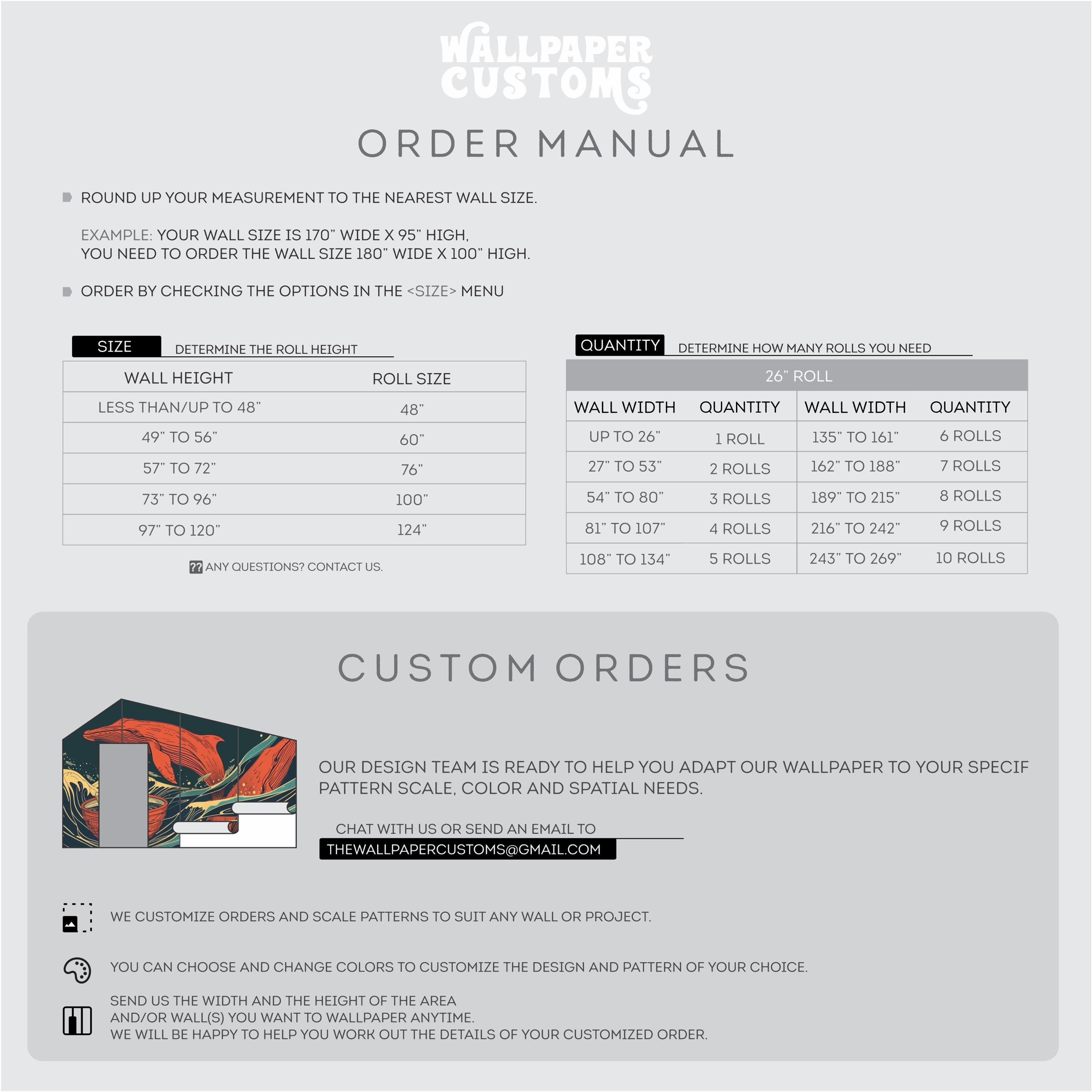 Vintage Japanese Red Whale Wallpaper