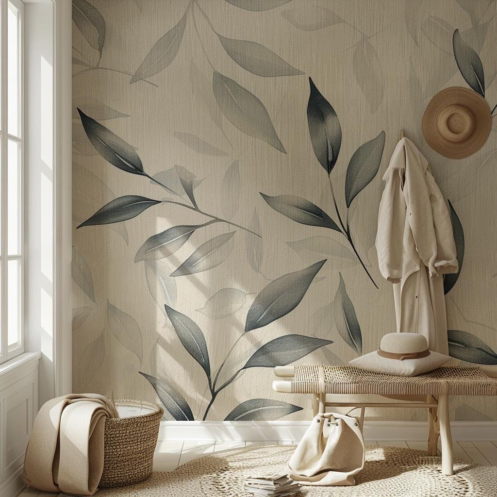 Elegant Eucalyptus Leaf Wallpaper
