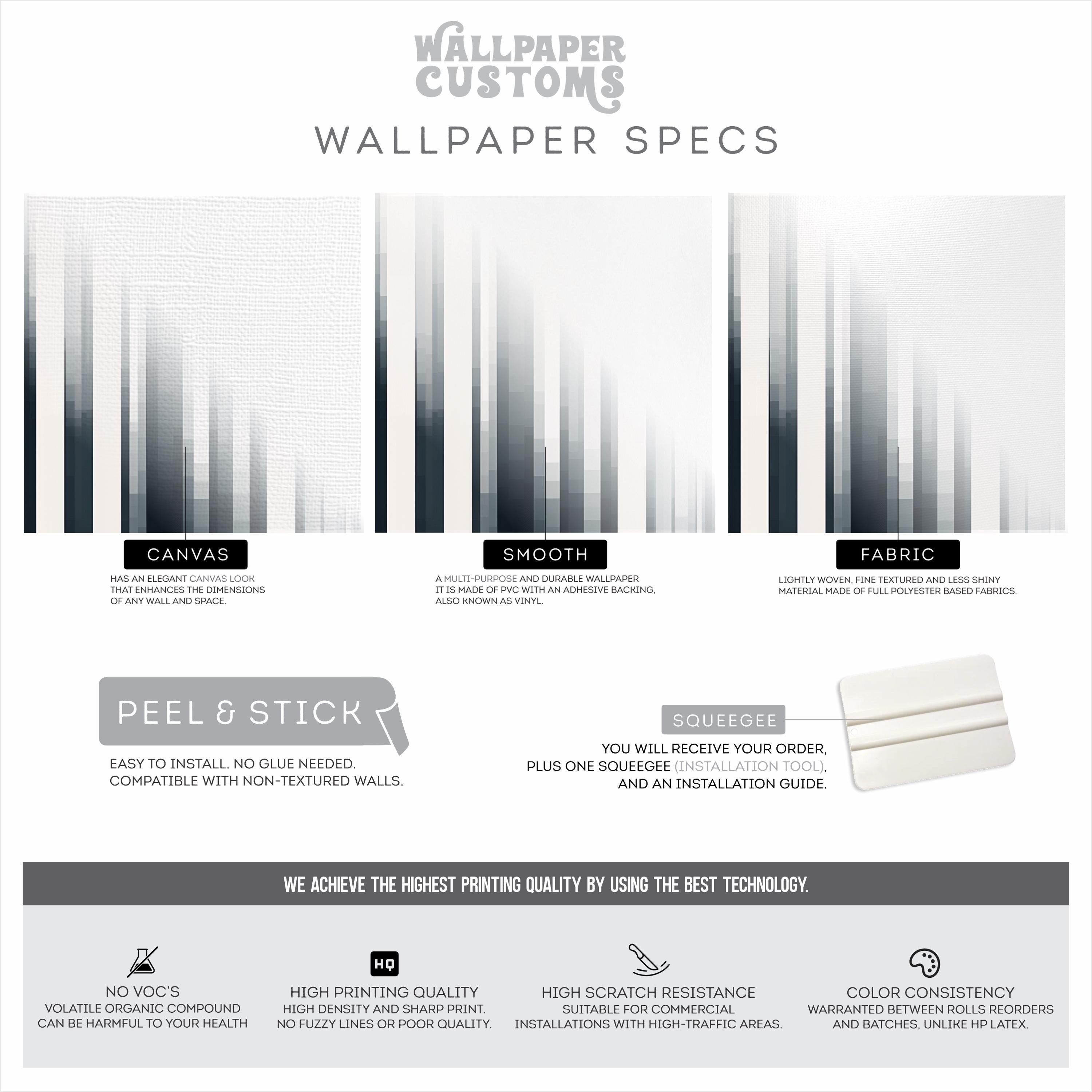 Modern Geometric Pixel Stripe Wallpaper