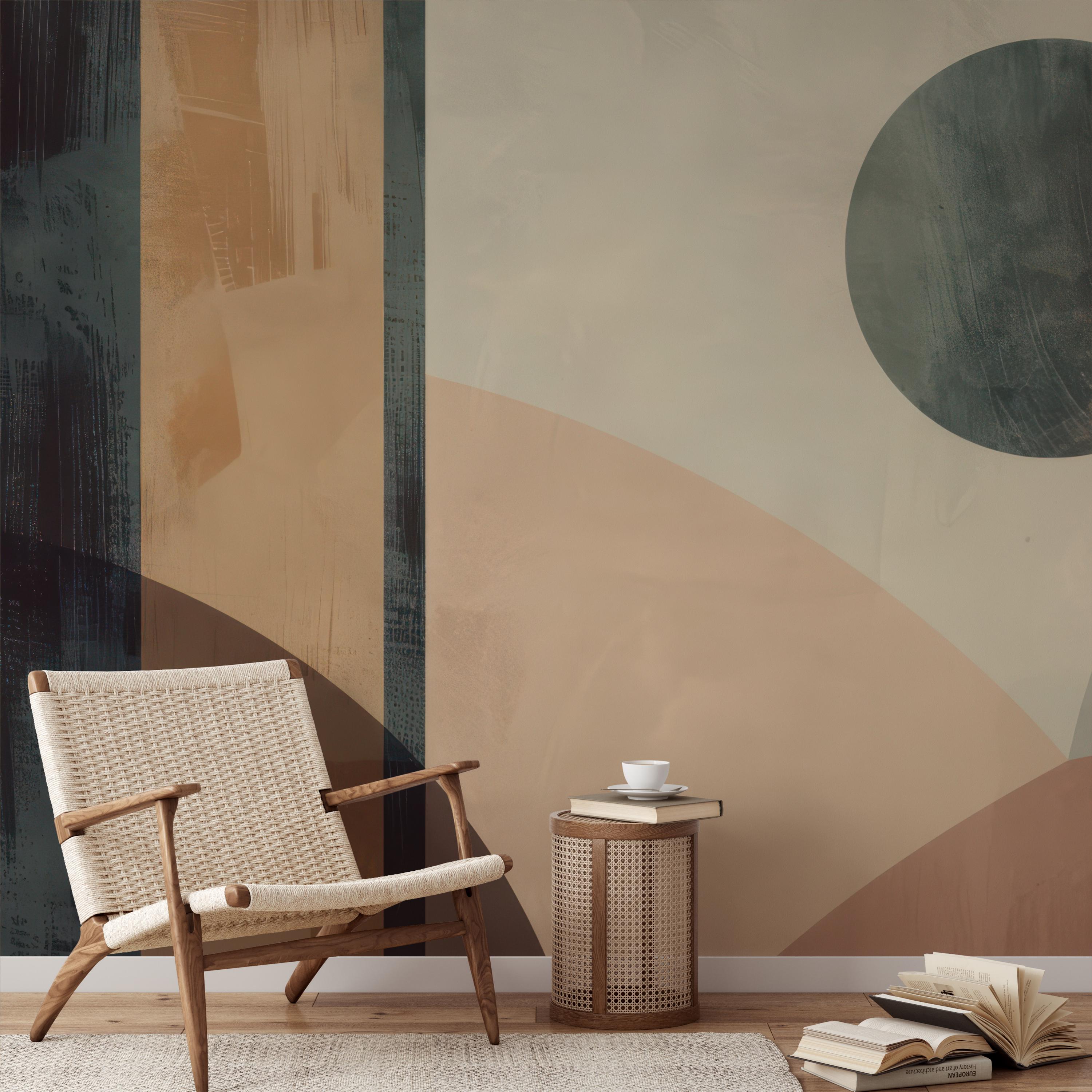 Mid Century Abstract Wallpaper