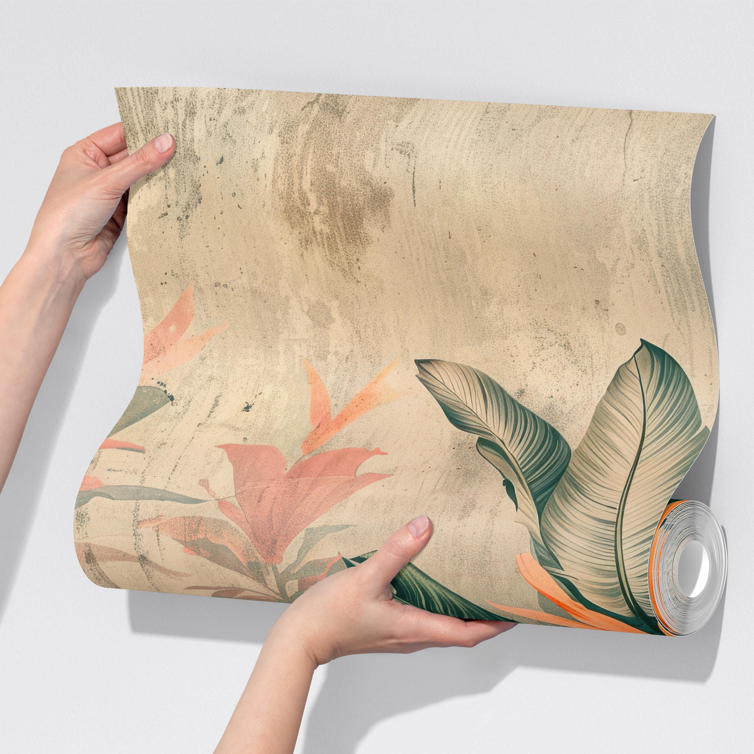 Electric Lush Banana Leaf Wallpaper