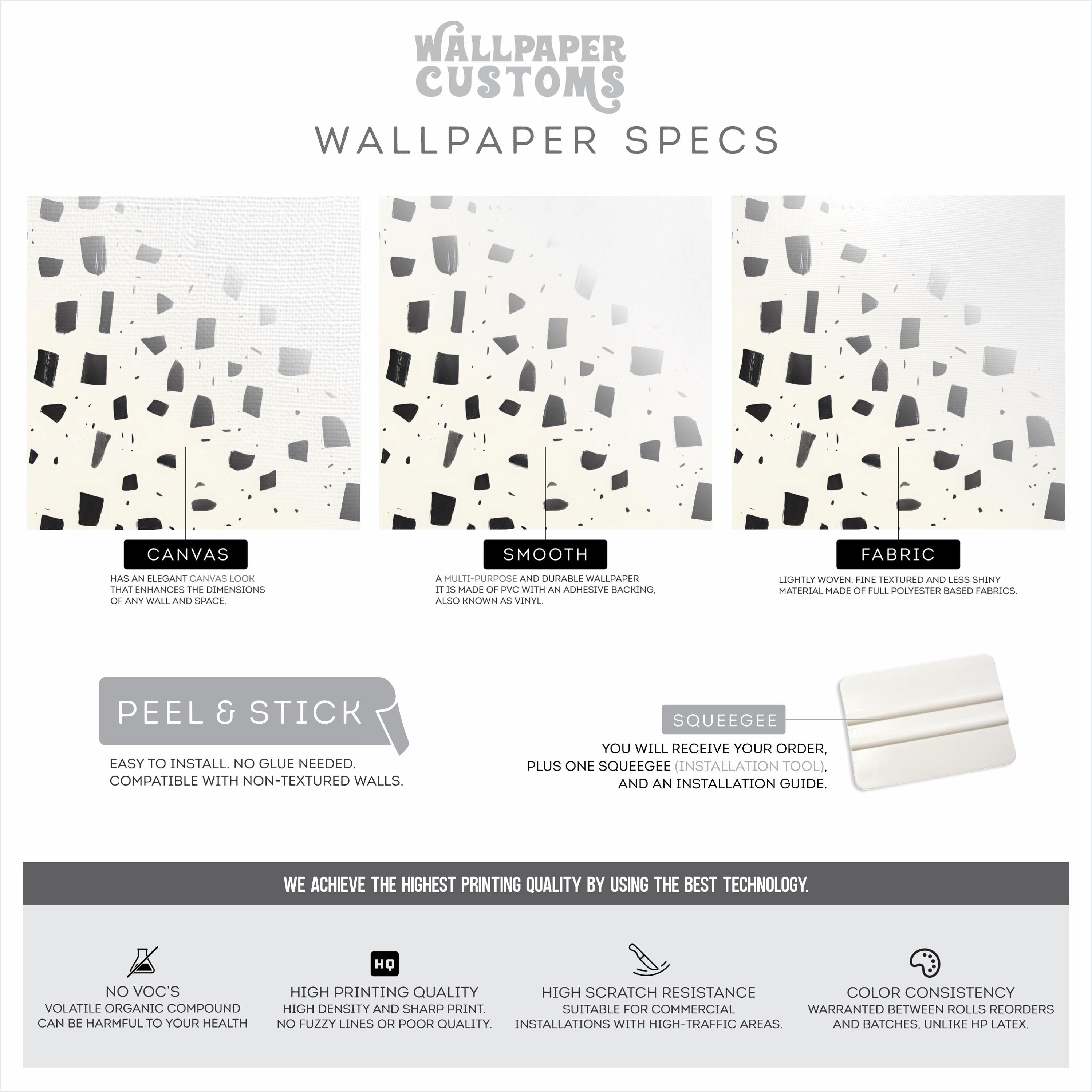 Modern Monochrome Abstract Wallpaper