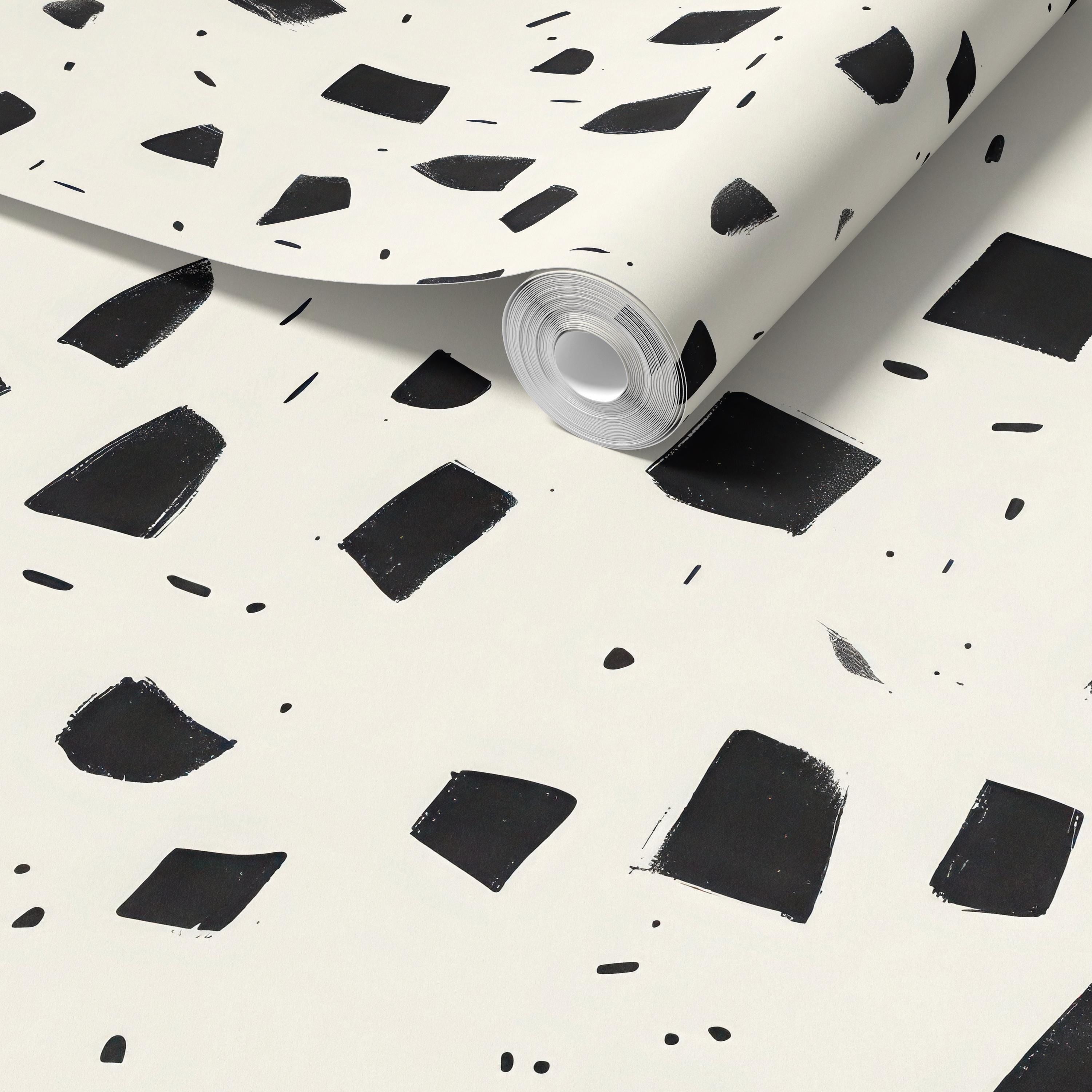 Modern Monochrome Abstract Wallpaper