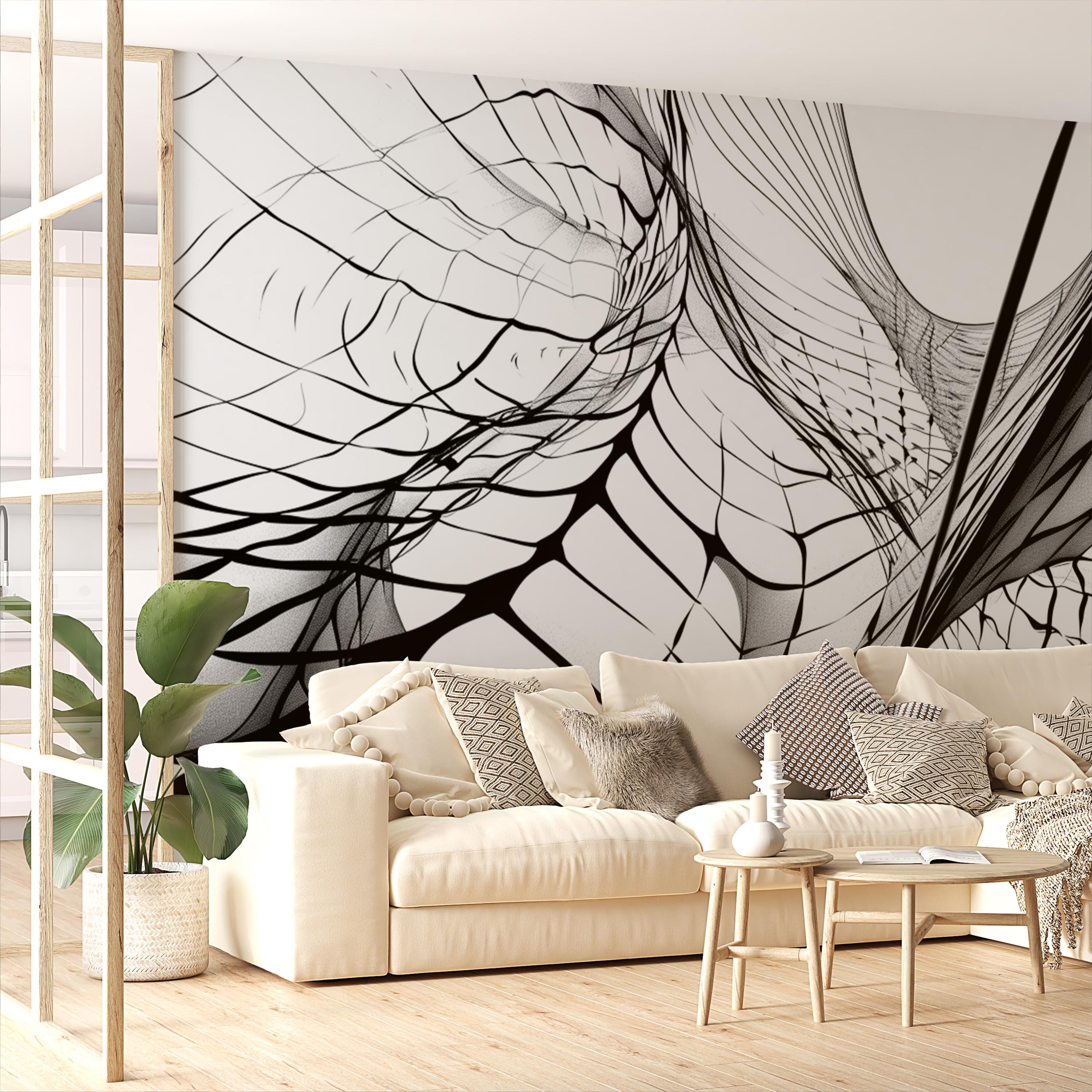 Optical Illusion Line Art Wallpaper