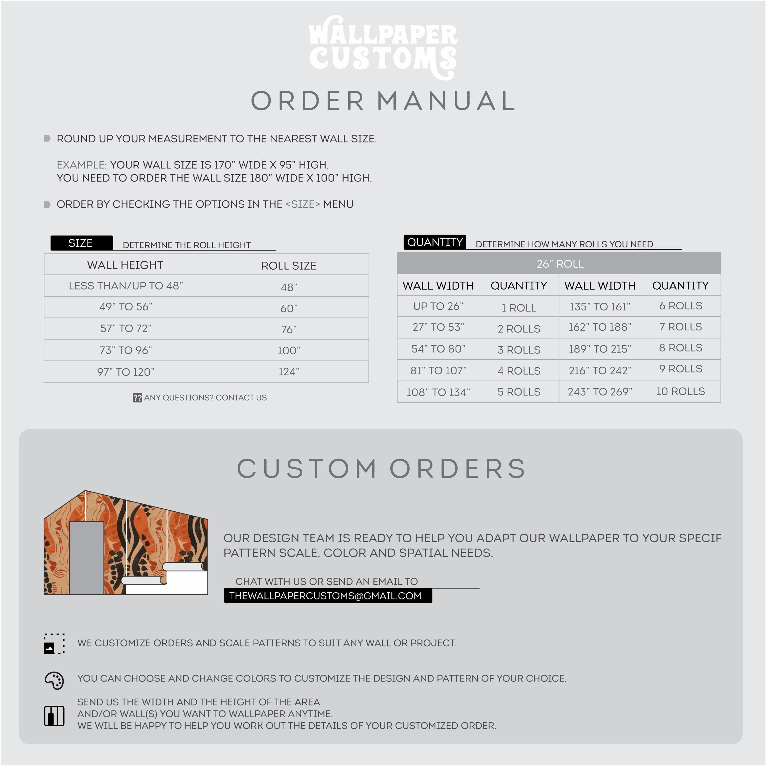 Orange and Black Tribal Wallpaper