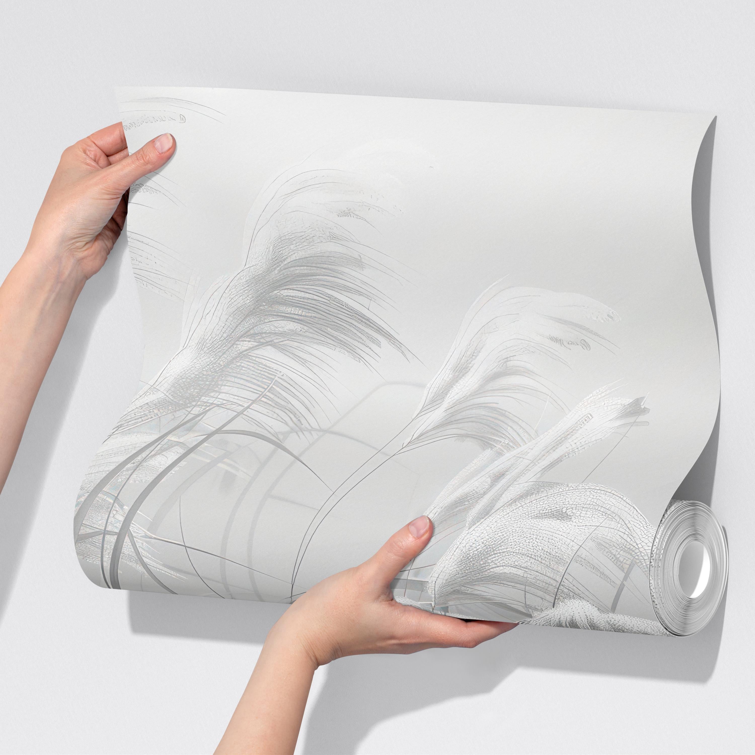 Minimalist Pampas Grass Wallpaper