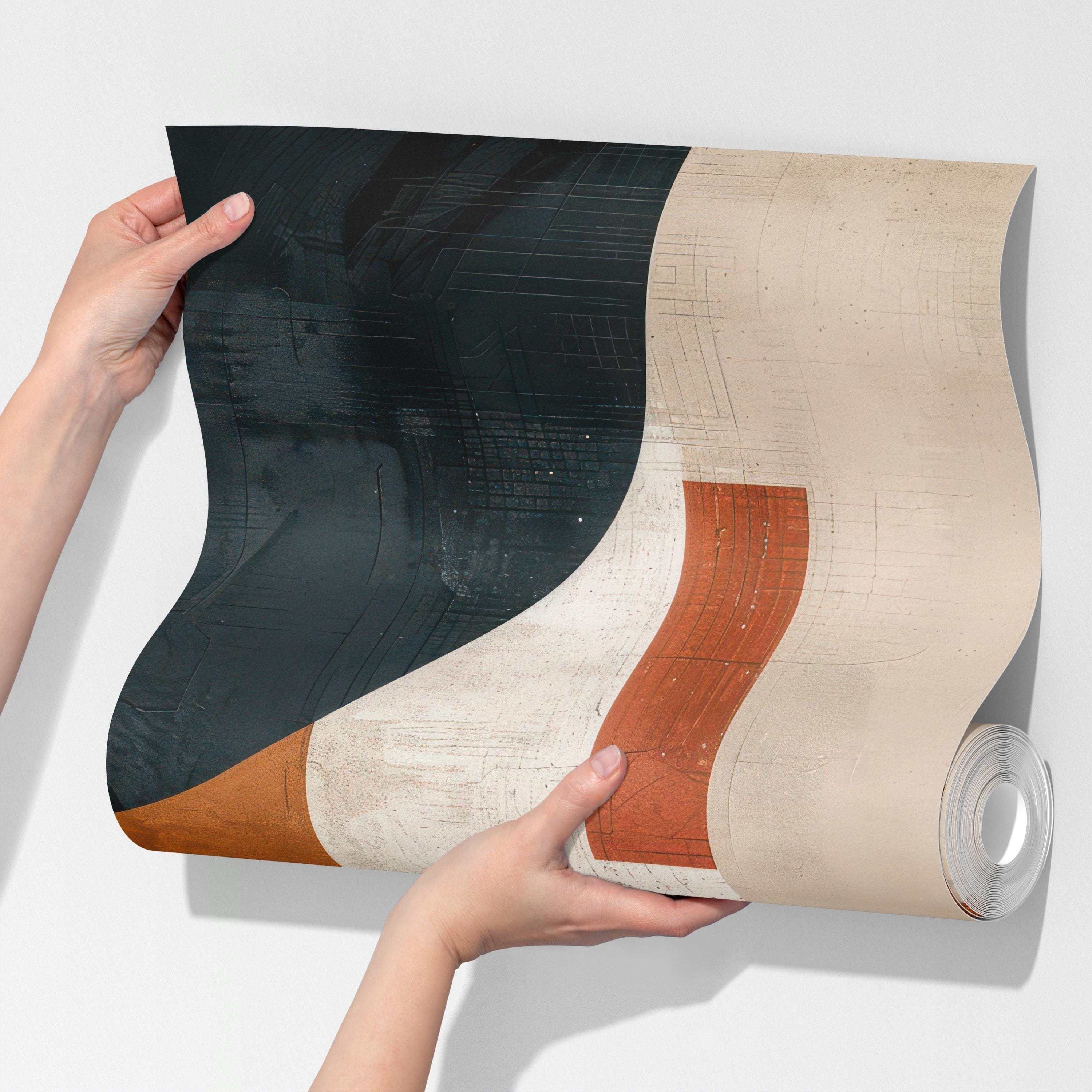 Earthy Rust Geometric Wallpaper