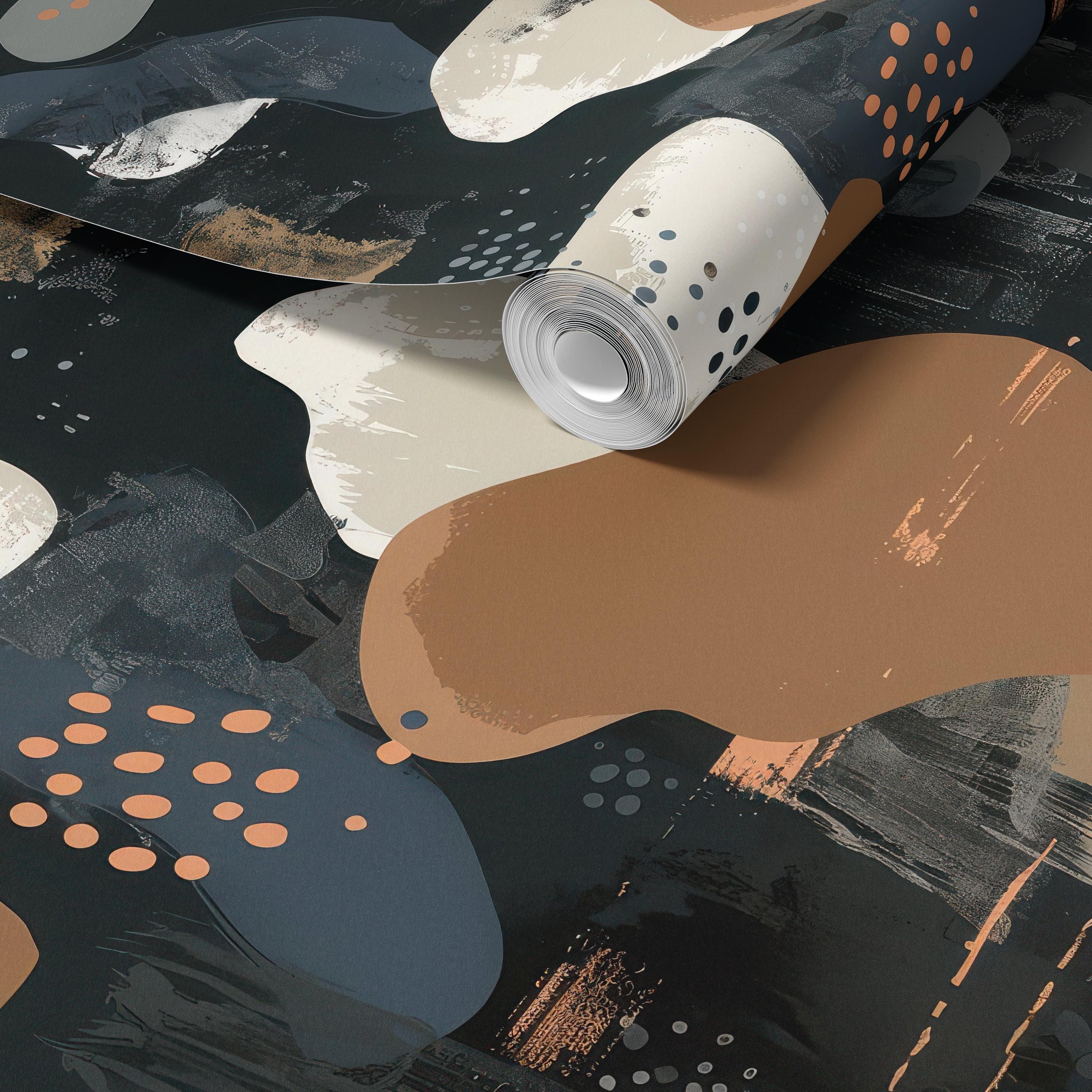 Earthy Terracotta Pattern Wallpaper