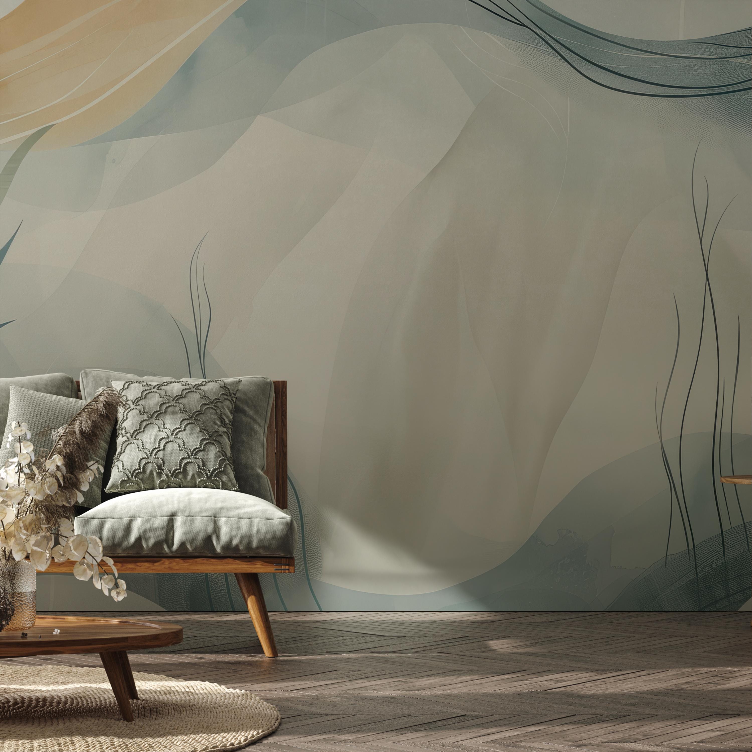 Minimalist Abstract Landscape Wallpaper