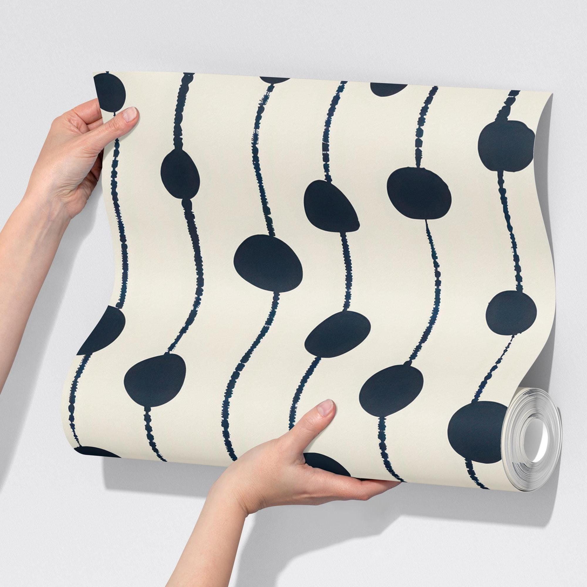 Modern Abstract Dotted Line Wallpaper