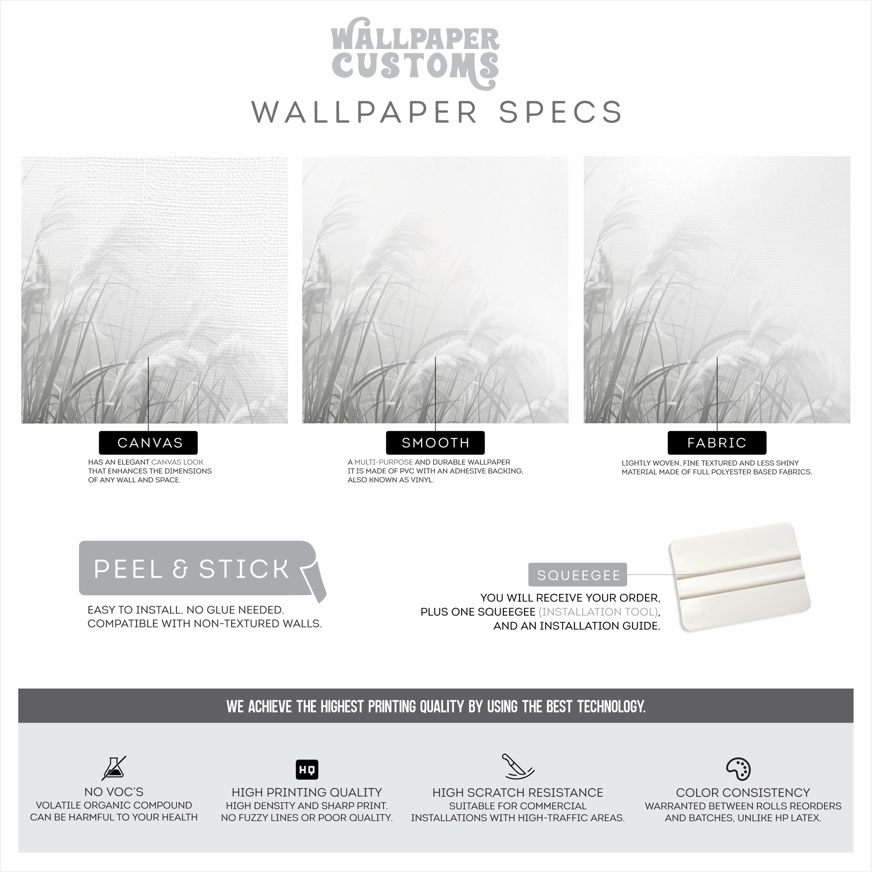 Minimalist Pampas Grass Wallpaper