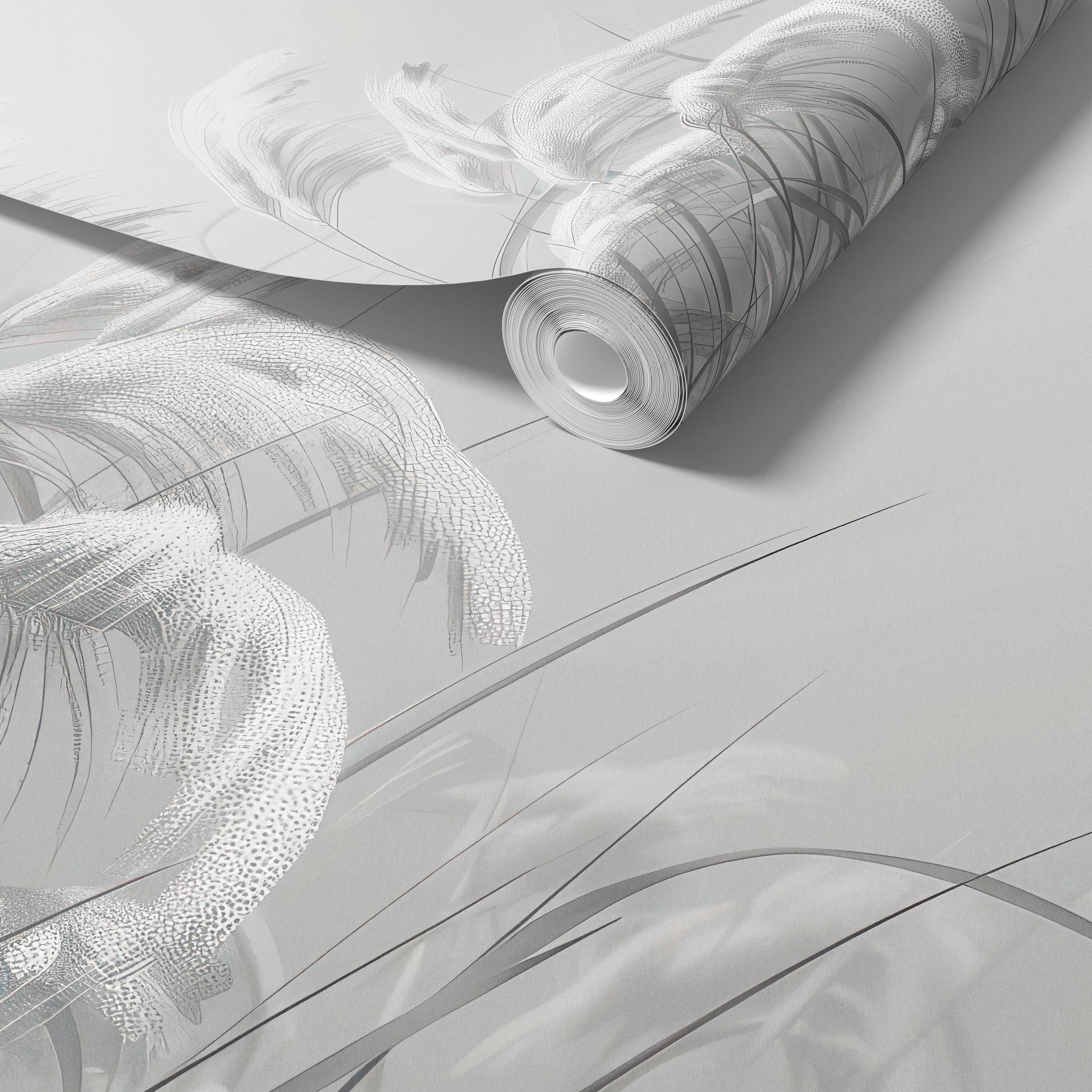 Minimalist Pampas Grass Wallpaper