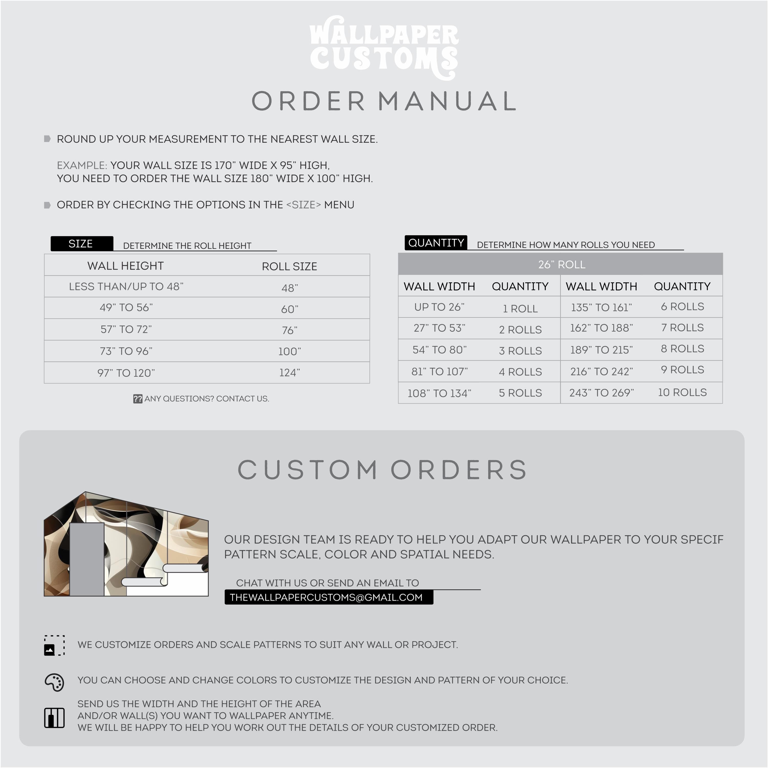 Soft Flowing Beige and Brown Abstract Wallpaper