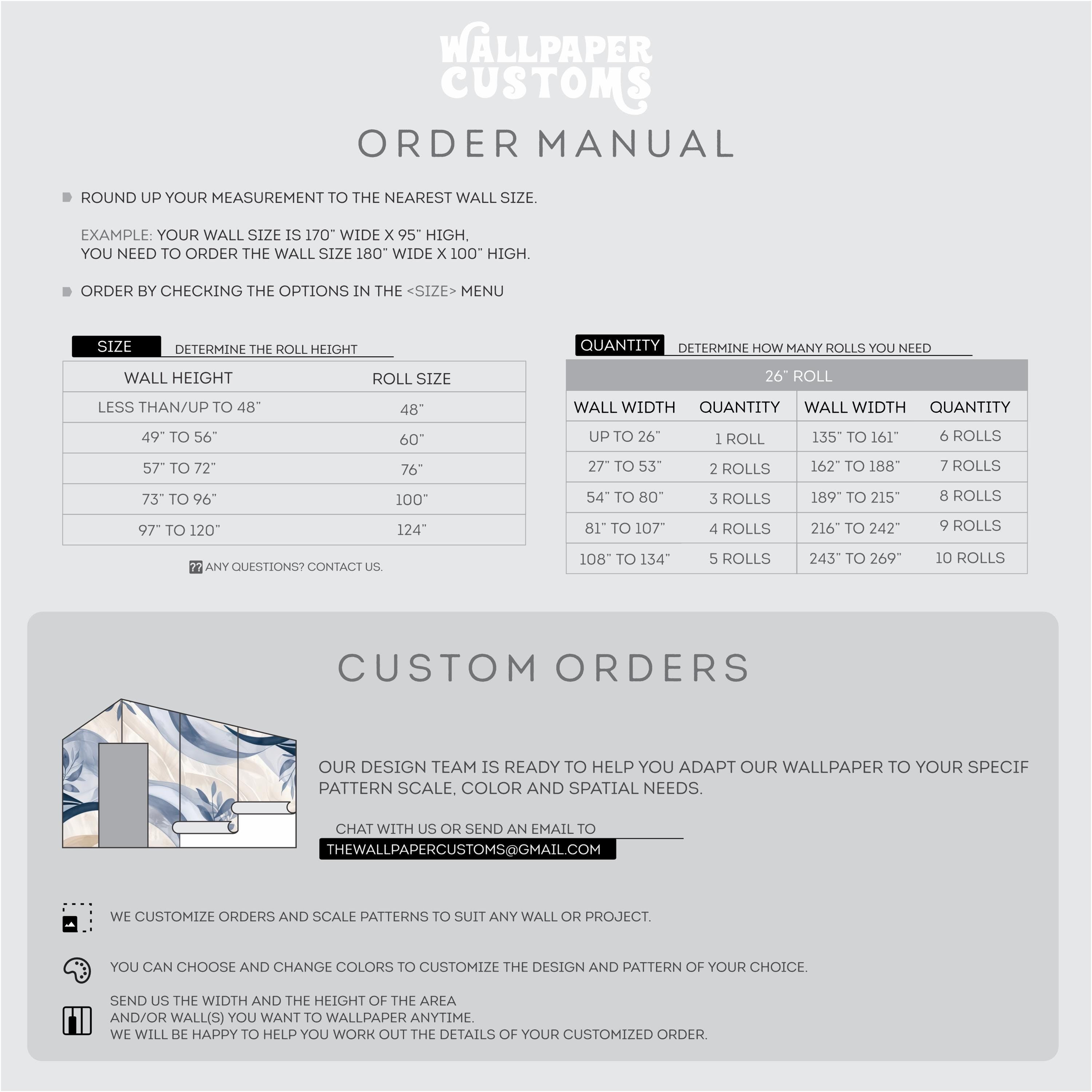 Soft Blue Abstract Leaf Wallpaper