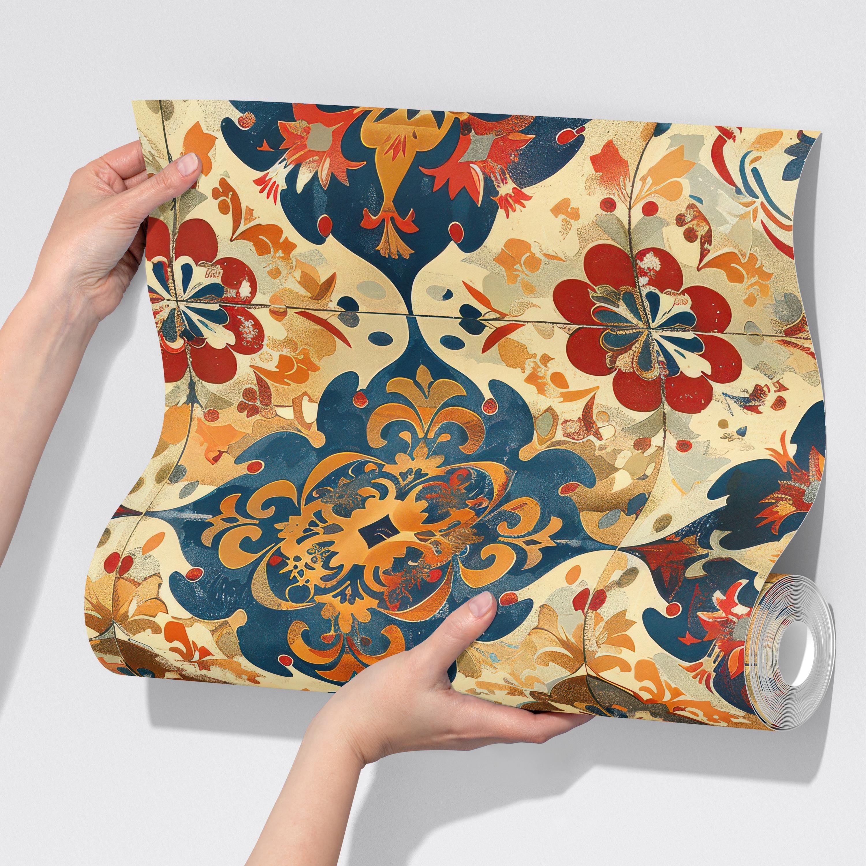 Colorful Mediterranean Tile Wallpaper