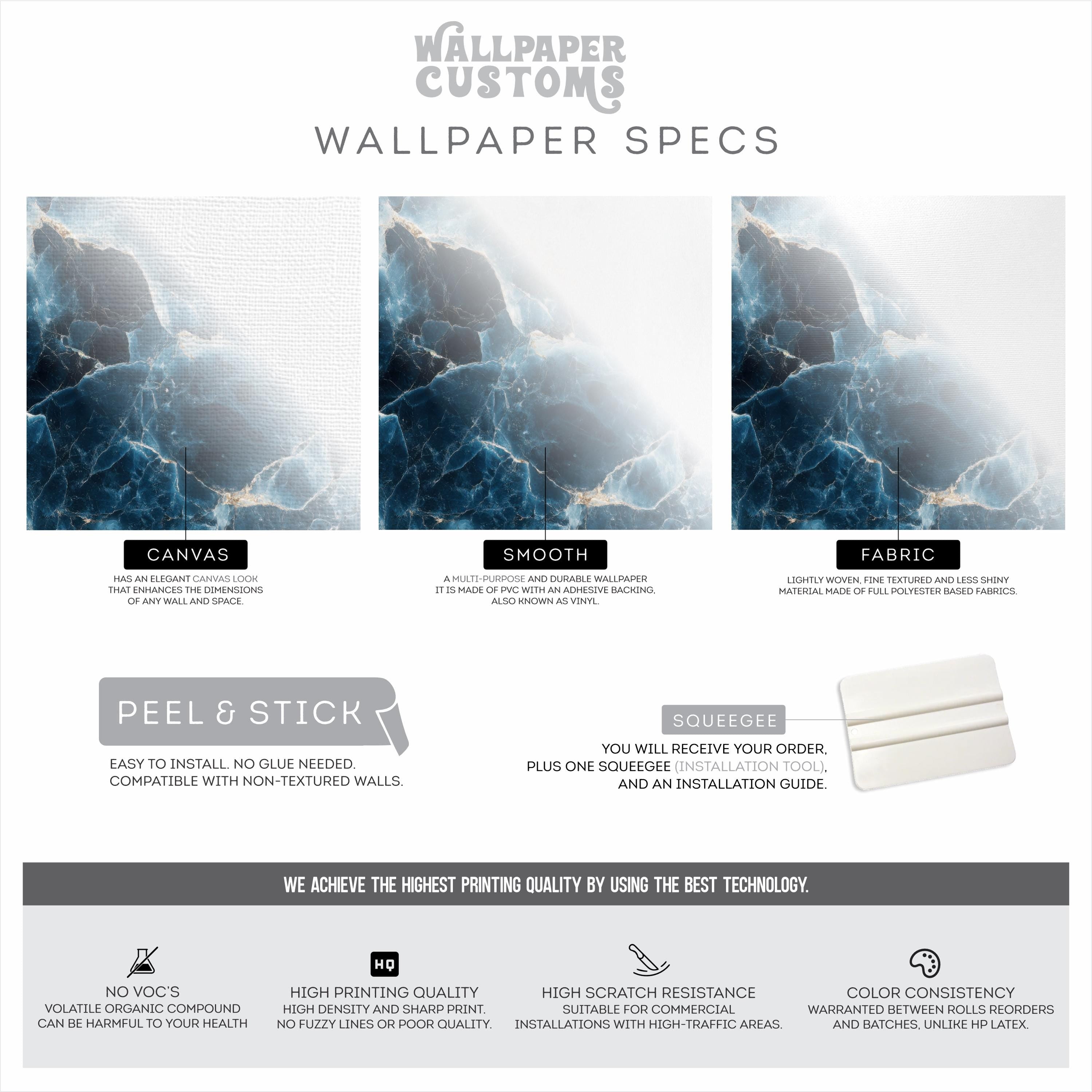 Dark Blue Marble With Gold Veins Wallpaper