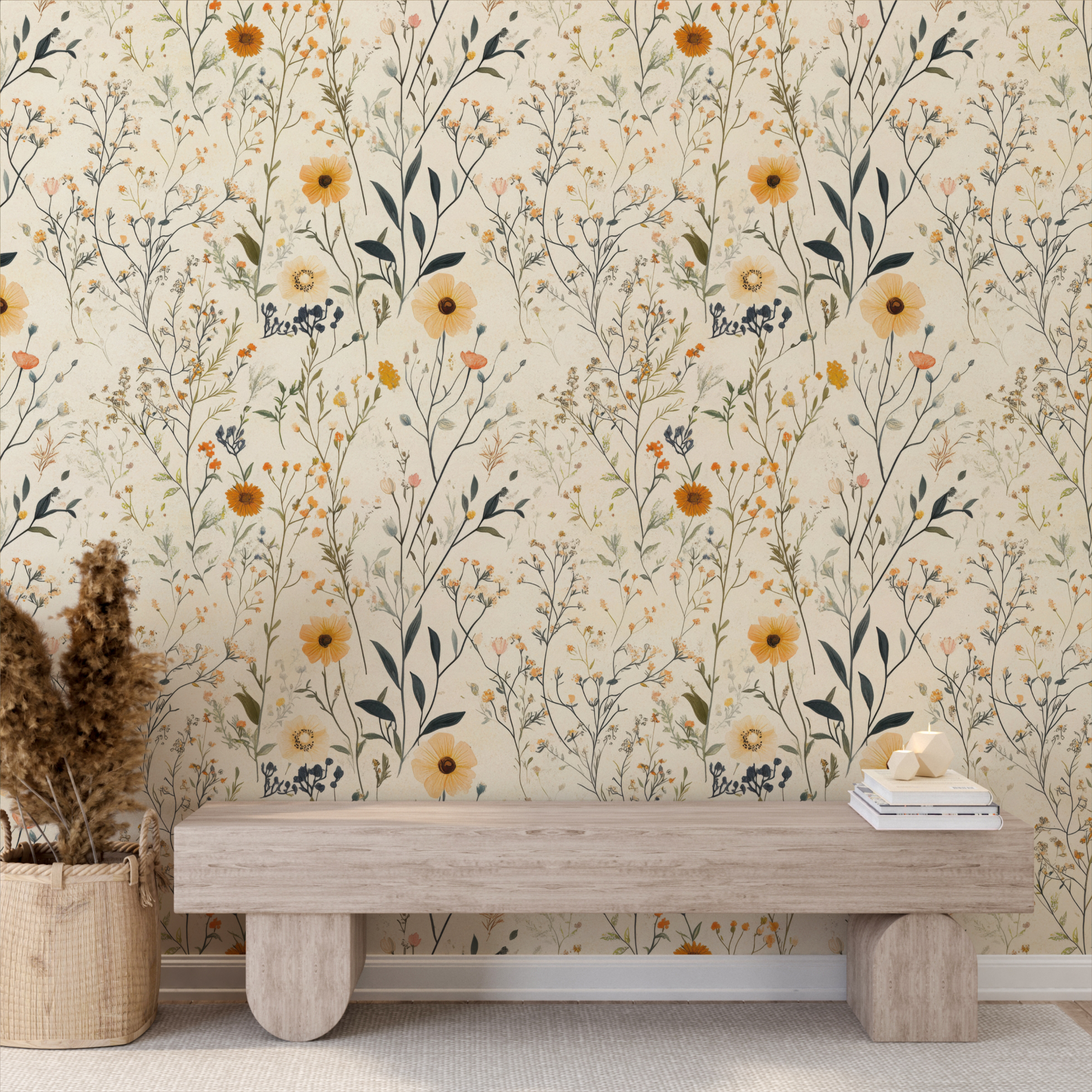 Wildflower Botanical Wallpaper