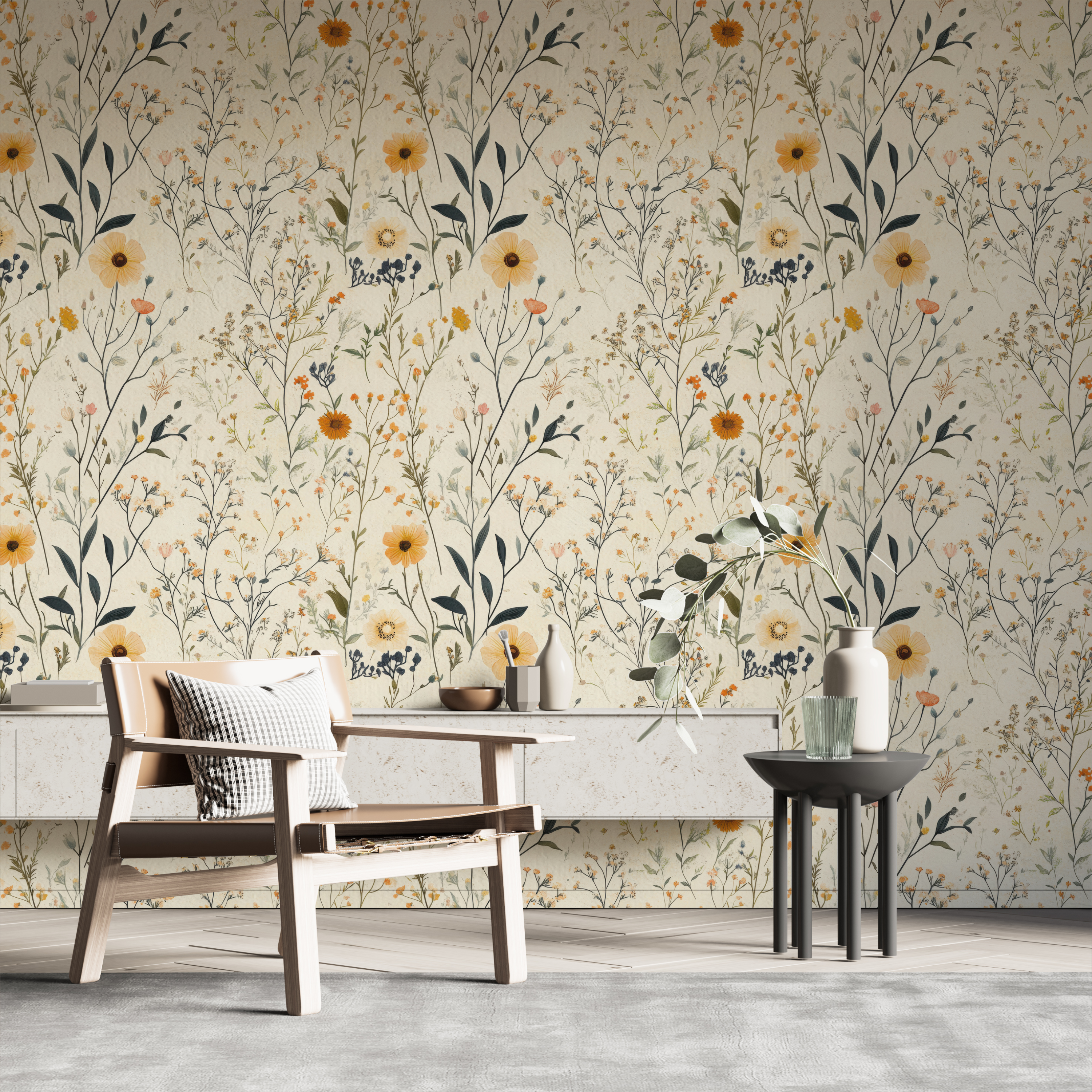 Wildflower Botanical Wallpaper
