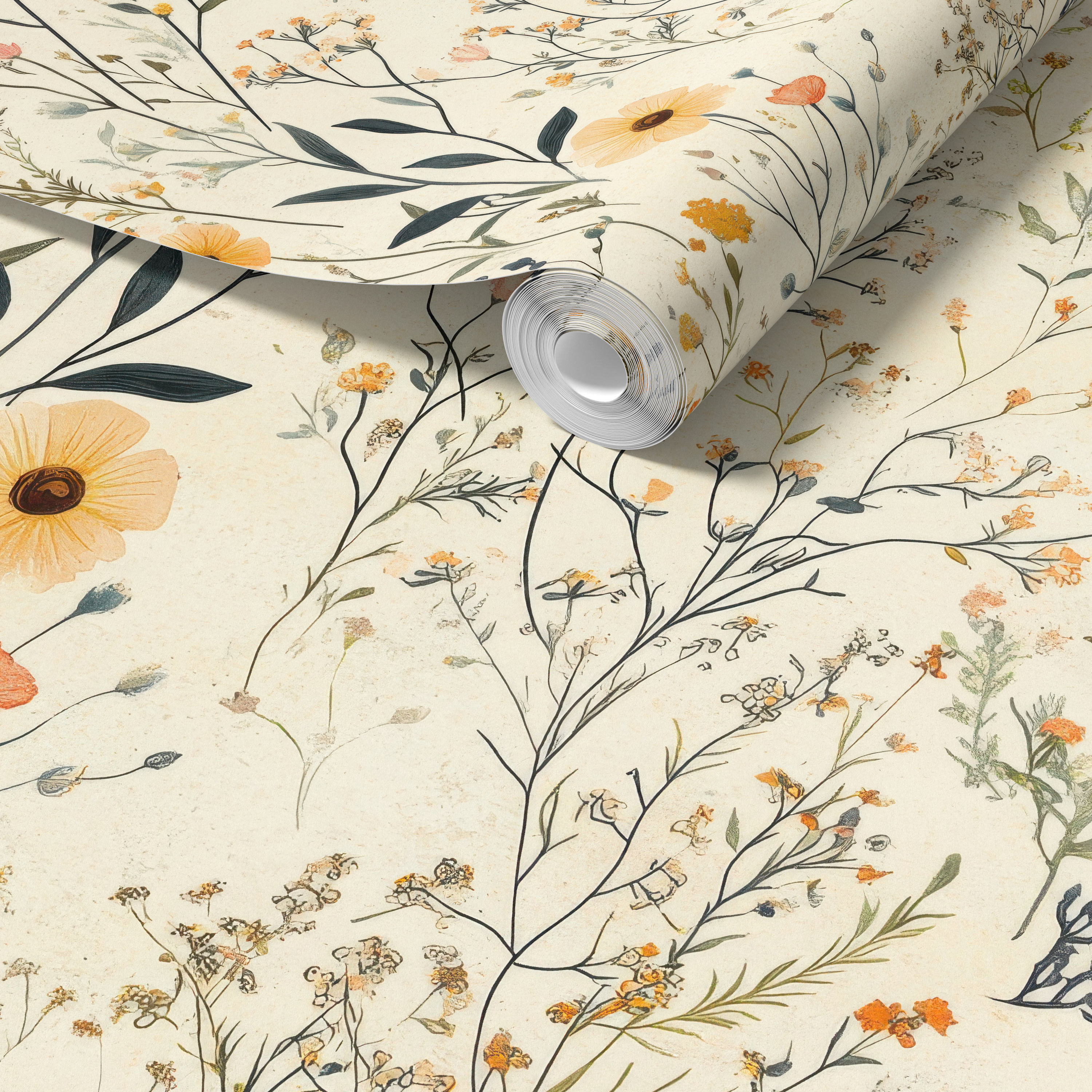 Wildflower Botanical Wallpaper